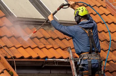 Démoussage et hydrofuge de toiture à Lampaul-Ploudalmézeau